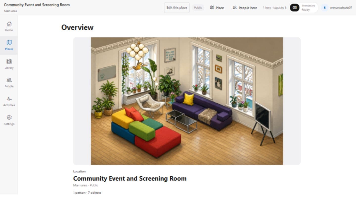 Review areas, people, access, and responsibilities with a precise overview.